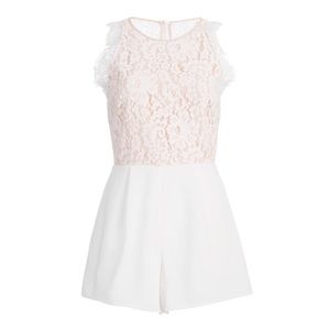 White lace romper
